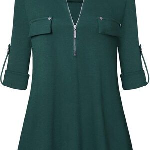 Elegant Green Women's Top/tunic